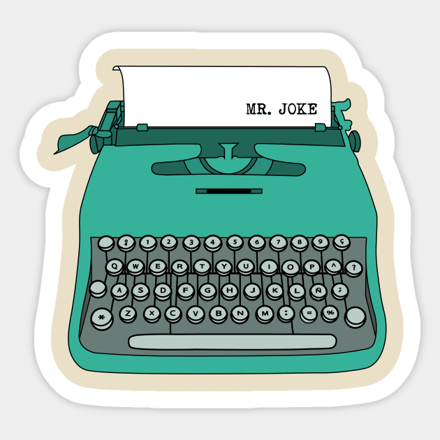 Typewriter Sticker by MrJoke